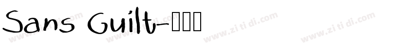 Sans Guilt字体转换